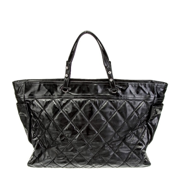 🩷CHANEL AUTHENTIC BLACK XL PARIS-BIARRITZ TOTE - Picture 11 of 17